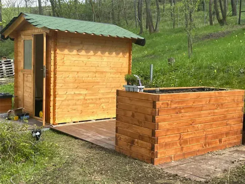 Smrkový záhon výšky 90 cm